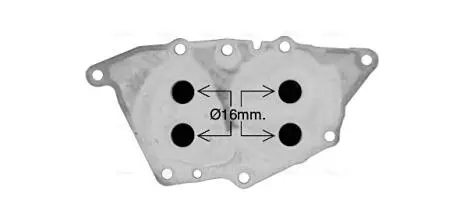 AVA BMW Оливний радіатор (без корпуса) 2 Active Tourer (F45) 13-, 2 Gran Tourer (F46) 14-, X1 (F48) 14- AVA QUALITY COOLING BW3594