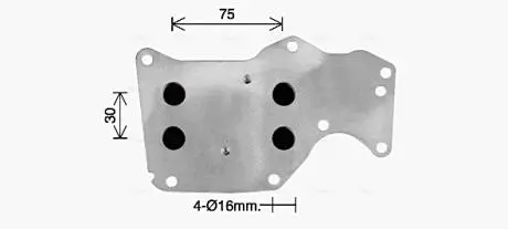 AVA BMW Оливний радіатор (без корпуса) 1 (F20), 2 (F22, F87), 3 (F30, F80), 3 Touring (F31), 5 (G30, F90) AVA QUALITY COOLING BW3621