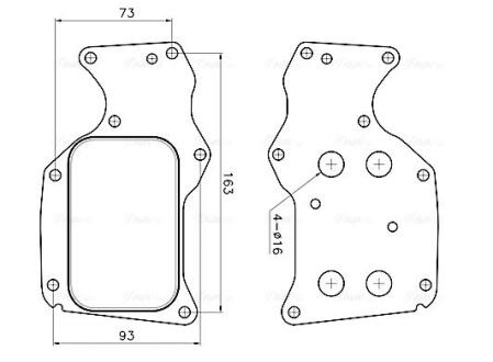 Охолоджувач оливи AVA QUALITY COOLING BW3629