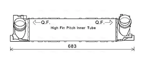 Охолоджувач наддувального повітря AVA QUALITY COOLING BW4467