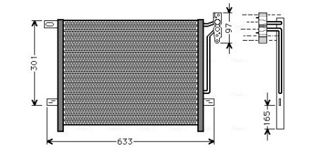 Радиатор кондиционера bmw 3 e46/e83 98-05 AVA QUALITY COOLING BW5203