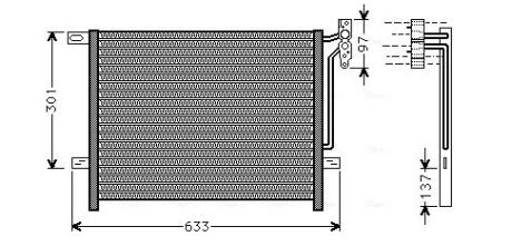 Радіатор кодиціонера AVA QUALITY COOLING BW5397