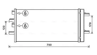 AVA MINI Радіатор кондиціонера (конденсатор) з осушувачем Cooper, MINI One, MINI CLUBMAN AVA QUALITY COOLING BW5550D