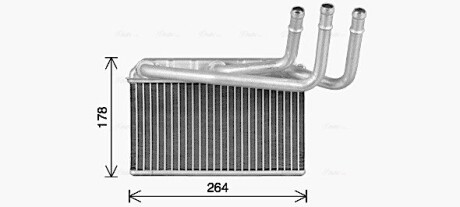 Радиатор отопителя салона BMW X5e70 X6e71 X5f15 X6f16 AVA QUALITY COOLING BW6599