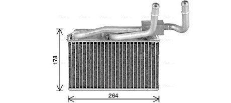 AVA BMW Радіатор опалення (з кондиціонером) X5 (E70) 06- AVA QUALITY COOLING BW6600