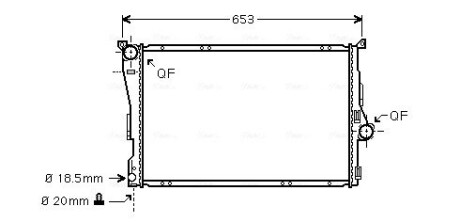 Радiатор AVA QUALITY COOLING BWA 2278