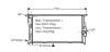 Радіатор системи охолодження двигуна AVA QUALITY COOLING BWA2293 (фото 1)