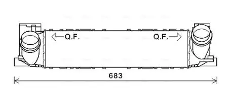 Охолоджувач наддувального повітря AVA QUALITY COOLING BWA4464
