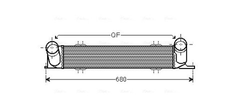 Охолоджувач наддувального повітря AVA QUALITY COOLING BWA4538