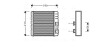 Теплообмінник, Система опалення салону AVA QUALITY COOLING BWA6211 (фото 1)