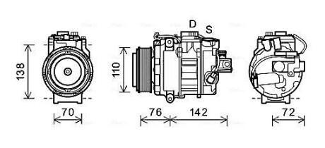 Компресор AVA QUALITY COOLING BWAK419