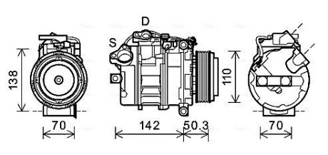 Компресор AVA QUALITY COOLING BWAK428