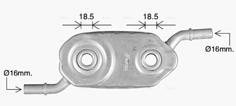 AVA CITROEN Оливний радіатор JUMPER I 00- AVA QUALITY COOLING CN3336