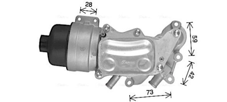 Радиатор масляный в сборе CITROEN/ MINI / PEUGEOT (AVA) AVA QUALITY COOLING CN3337H