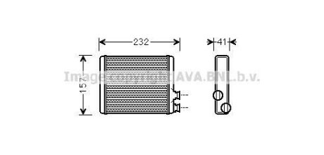 AVA CITROEN радіатор опалення C3/C4/DS3 09- AVA QUALITY COOLING CN6286