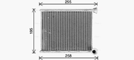 Радіатор пічки AVA QUALITY COOLING CN6333