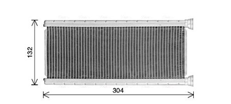 AVA CITROEN Радіатор опалення BERLINGO 1.2, 1.5 18-, C4 12-, OPEL, PEUGEOT, DS, VAUXHALL AVA QUALITY COOLING CN6339