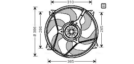 Вентилятор в сборе AVA QUALITY COOLING CN 7530 (фото 1)