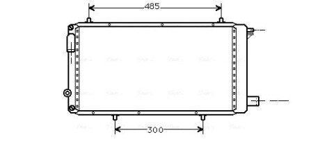 AVA CITROEN Радіатор охолодження C15 1.8/1.9D 86-00 AVA QUALITY COOLING CNA2073