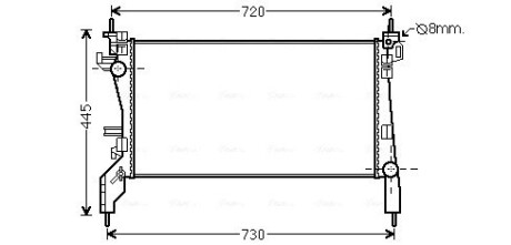 Радiатор AVA QUALITY COOLING CNA2266 (фото 1)