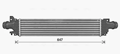AVA CHEVROLET Інтеркулер AVEO 1.3 11- AVA QUALITY COOLING CT4074