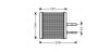 Радіатор обігрівача aveo 09/02- (ava) AVA QUALITY COOLING CTA6042 (фото 1)