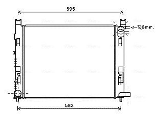 Радiатор AVA QUALITY COOLING DAA 2007