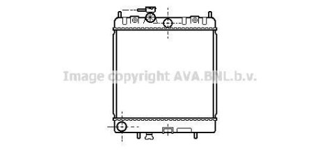 AVA NISSAN Радіатор охолодження Micra II 92- AVA QUALITY COOLING DN2128