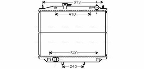 AVA NISSAN Радіатор охолодження TERRANO 3.0 DI 02- AVA QUALITY COOLING DN2265 (фото 1)