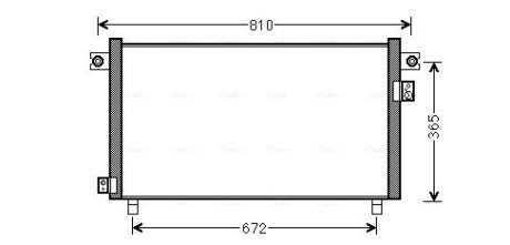 AVA NISSAN Радіатор кондиціонера (конденсатор) без осушувача PATROL 97- AVA QUALITY COOLING DN5330 (фото 1)