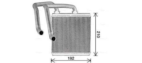 Теплообмінник, Система опалення салону AVA QUALITY COOLING DN6476