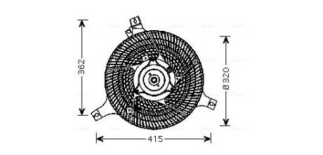 AVA INFINITI Вентилятор радіатора FX 45 03- AVA QUALITY COOLING DN7530