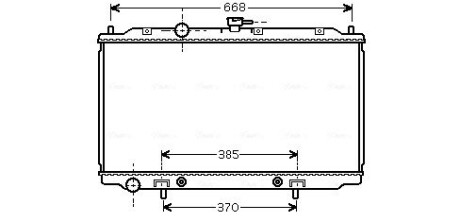 Радиатор охлаждения двигателя Nissan Primera (02-08) 1,8i AT, Primera (00-06) 1 AVA QUALITY COOLING DNA 2218