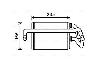 AVA NISSAN Радіатор опалення 350Z 3.5 02- AVA QUALITY COOLING DNA6405