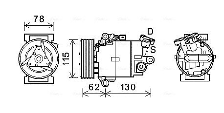 Компресор AVA QUALITY COOLING DNAK386 (фото 1)