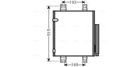 AVA DAIHATSU Радіатор кондиціонера (конденсатор) MATERIA 1.3, 1.5 06- AVA QUALITY COOLING DU5062D