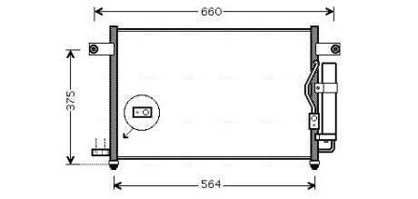 Конденсор кондиционера aveo AVA QUALITY COOLING DW5049D