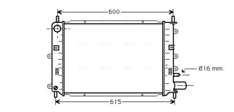 Радiатор AVA QUALITY COOLING FD 2152