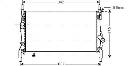 Радiатор AVA QUALITY COOLING FD 2405 (фото 1)