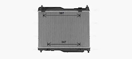 Радиатор охлаждения двигателя Ford Ecosport (13-) 1,0i Fiesta (17-) 1,0i 6AT (FD AVA QUALITY COOLING FD2683