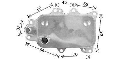 Охолоджувач оливи AVA QUALITY COOLING FD3684 (фото 1)