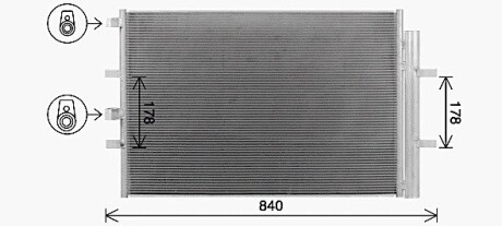 Радіатор кондиціонера AVA QUALITY COOLING FD5675D