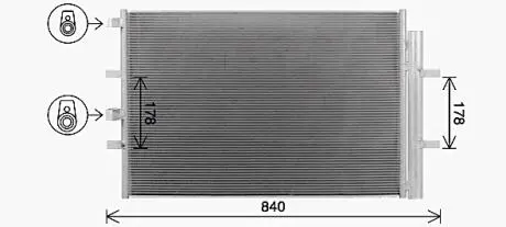 Радиатор кондиционера AVA QUALITY COOLING FD5675D