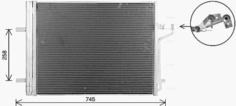 Радиатор кондиционера AVA QUALITY COOLING FD5694D