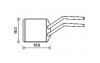 AVA FORD Радіатор опалення TRANSIT TOURNEO 2.0 00-, 2.2 06-, TRANSIT 2.0 00-, 2.2 06- AVA QUALITY COOLING FD6614 (фото 1)