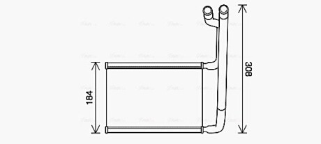 Теплообмінник, Система опалення салону AVA QUALITY COOLING FD6645