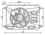 AVA FORD Вентилятор радіатора Galaxy, Kuga I, Mondeo IV, S-Max 1.6/2.0TDCi 06- AVA QUALITY COOLING FD7556 (фото 1)