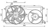 AVA FORD Вентилятор радіатора (дифузор в зборі) TRANSIT TOURNEO 2.2 06-, TRANSIT 2.2 06- AVA QUALITY COOLING FD7580 (фото 1)