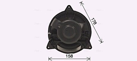 Вентилятор салону FORD FOCUS (1999) 2.0 (AVA) AVA QUALITY COOLING FD8653