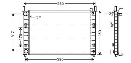 Радiатор AVA QUALITY COOLING FDA 2324